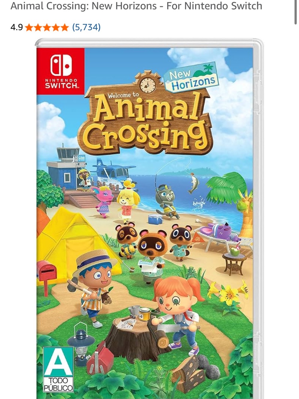 Nintendo Animal Crossing: New Horizons - switch